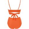 imageSUUKSESS Women Wrap Bikini Set Push Up High Waisted 2 Piece Swimsuits87 Orange