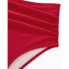 imageSUUKSESS Women Wrap Bikini Set Push Up High Waisted 2 Piece Swimsuits87 Red