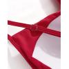 imageSUUKSESS Women Wrap Bikini Set Push Up High Waisted 2 Piece Swimsuits87 Red