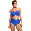 imageSUUKSESS Women Wrap Bikini Set Push Up High Waisted 2 Piece Swimsuits87 Royal Blue