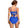 imageSUUKSESS Women Wrap Bikini Set Push Up High Waisted 2 Piece Swimsuits87 Royal Blue