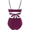 imageSUUKSESS Women Wrap Bikini Set Push Up High Waisted 2 Piece Swimsuits87 Wine Red