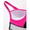 imageSUUKSESS Women Wrap Cut Out One Piece Swimsuit High Waisted Monokini Bathing Suit02 Black Pink