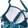 imageSUUKSESS Women Wrap Cut Out One Piece Swimsuit High Waisted Monokini Bathing Suit02 Blue Floral