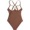 imageSUUKSESS Women Wrap Cut Out One Piece Swimsuit High Waisted Monokini Bathing Suit02 Brown