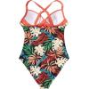 imageSUUKSESS Women Wrap Cut Out One Piece Swimsuit High Waisted Monokini Bathing Suit02 Coral Pink Leaf