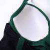imageSUUKSESS Women Wrap Cut Out One Piece Swimsuit High Waisted Monokini Bathing Suit02 Deep Green Black