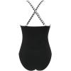 imageSUUKSESS Women Wrap Cut Out One Piece Swimsuit High Waisted Monokini Bathing Suit02 Gingham Black
