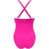 imageSUUKSESS Women Wrap Cut Out One Piece Swimsuit High Waisted Monokini Bathing Suit02 Hot Pink