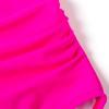imageSUUKSESS Women Wrap Cut Out One Piece Swimsuit High Waisted Monokini Bathing Suit02 Pink Color Block