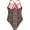 imageSUUKSESS Women Wrap Cut Out One Piece Swimsuit High Waisted Monokini Bathing Suit02 Red Leopard