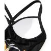imageSUUKSESS Women Wrap Cut Out One Piece Swimsuit High Waisted Monokini Bathing Suit02 Retro Floral Black
