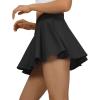 imageSUUKSESS Womens Pleated Tennis Skirt Crossover High Waisted Mesh Golf Skorts3 Black