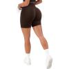 imageSUUKSESS Women Contour Seamless Booty Butt Lift Shorts High Waist Workout Shorts5 Dark Brown