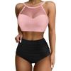 Pink Black Color Block