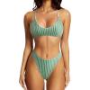 56 Green Striped
