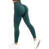 imageSUUKSESS Women Scrunch Butt Lifting Seamless Leggings Booty High Waisted Workout Yoga Pants1 Upgrade Green