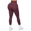 imageSUUKSESS Women Seamless Butt Lifting Leggings High Waisted Workout Yoga Pants1 Wine Red