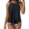 60 Retro Floral Black