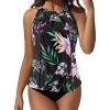 60 Tropical Floral Black