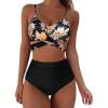 87 Retro Floral Black