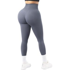 imageSUUKSESS Women Seamless Butt Lifting Leggings High Waisted Workout Yoga Pants1 Blue