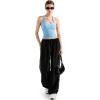 imageSUUKSESS Women Halter Tank Tops Double Lined Backless Y2K Trendy Going Out TopsBaby Blue