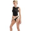 imageSUUKSESS Women Sexy Backless Tank Top Going Out Double Lined Y2k Basic Crop Tops01 Black
