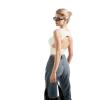 imageSUUKSESS Women Sexy Backless Tank Top Going Out Double Lined Y2k Basic Crop Tops01 Cream White