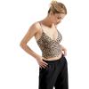imageSUUKSESS Women Sexy Deep V Neck Sleeveless Fitted Basic Tops Y2K Tank Top CamiCheetah Print