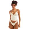 imageSUUKSESS Women Sexy Deep V Neck Sleeveless Fitted Basic Tops Y2K Tank Top CamiWhite