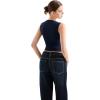 imageSUUKSESS Womens Square Neck Going Out Tank Tops Double Lined Summer Sleeveless Business Casual ShirtNavy
