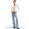 imageSUUKSESS Women Double Lined Fitted Basic T Shirts Crew Neck Long Sleeve Crop TopPearl