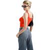 imageSUUKSESS Women Scoop Neck Tank Top Summer Sleeveless Going Out Double Lined Basic TopsRed