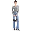 imageSUUKSESS Women Button Down Ribbed Tops Long Sleeve Going Out Fitted Modal ShirtGrey