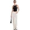 imageSUUKSESS Women High Neck Sleeveless Double Lined Summer Basic Crop Tank Tops 2025Black