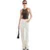 imageSUUKSESS Women High Neck Sleeveless Double Lined Summer Basic Crop Tank Tops 2025Brown