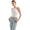 imageSUUKSESS Women High Neck Sleeveless Double Lined Summer Basic Crop Tank Tops 2025White