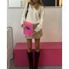imageSUUKSESS Women Oversized Cable Knit Sweater Fall Long Sleeve Crew Neck Pullover Tops 2024Apricot