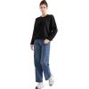 imageSUUKSESS Women Oversized Cable Knit Sweater Fall Long Sleeve Crew Neck Pullover Tops 2024Black