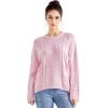 imageSUUKSESS Women Oversized Cable Knit Sweater Fall Long Sleeve Crew Neck Pullover Tops 2024Pink