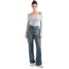 imageSUUKSESS Women Seamless Ribbed Long Sleeve Tops Boat Neck Modal Going Out Fitted ShirtLight Gray