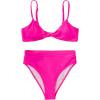 imageSUUKSESS Women Sexy High Waisted Bikini Sets Cheeky High Cut 2 Piece Swimsuits63 Hot Pink
