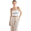 imageSUUKSESS Women Square Neck Longline Sports Bra Padded Basic Workout Cami Tank TopWhite
