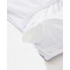 imageSUUKSESS Women Tummy Control One Piece Swimsuit Mesh One Shoulder Bathing Suit69 White