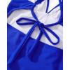 imageSUUKSESS Women One Piece Swimsuit Tummy Control V Neck Crisscross Back Bathing Suit67 Royal Blue
