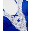 imageSUUKSESS Women Sexy Lace V Neck One Piece Swimsuit Tummy Control Bathing Suit64 Royal Blue