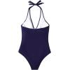 imageSUUKSESS Women Sexy Tummy Control One Piece Swimsuits Halter Push Up Bathing Suits1 Dark Blue