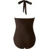 imageSUUKSESS Women Sexy Tummy Control One Piece Swimsuits Halter Push Up Bathing Suits1 Dark Brown
