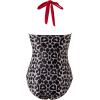 imageSUUKSESS Women Sexy Tummy Control One Piece Swimsuits Halter Push Up Bathing Suits1 Red Leopard